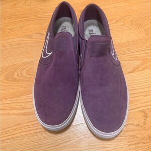 Nike Purple Suede Slip-On Loafers